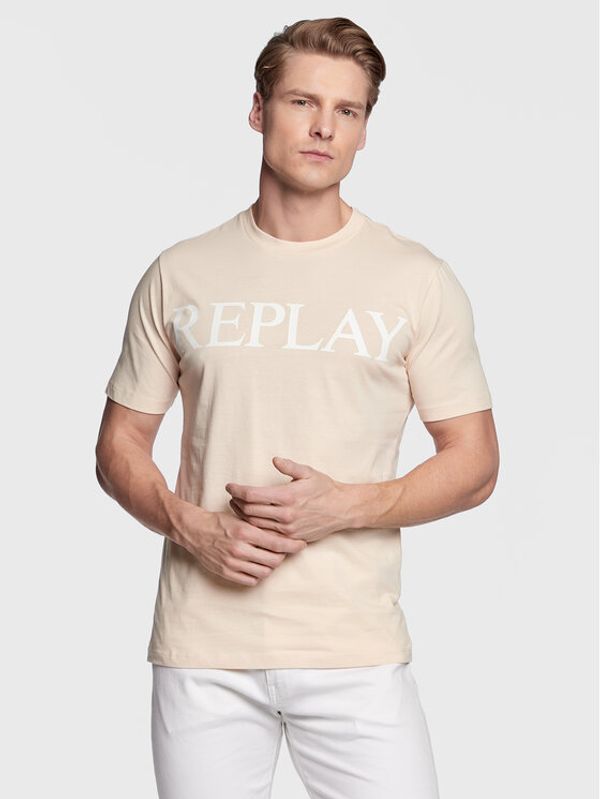 Replay Replay Тишърт M6475.000.22980P Бежов Regular Fit