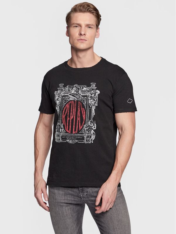 Replay Replay Тишърт M6476.000.22662 Черен Regular Fit