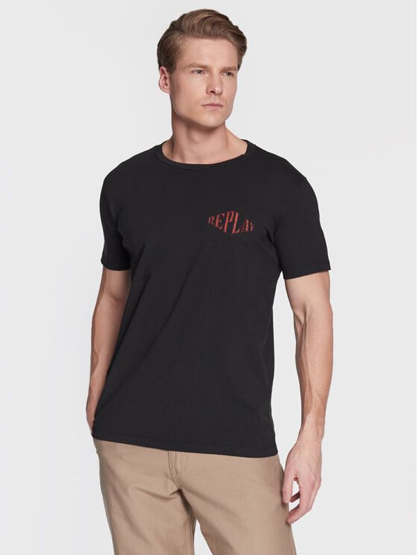 Replay Replay Тишърт M6483.000.22662G Черен Regular Fit