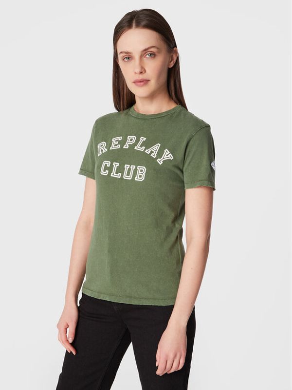 Replay Replay Тишърт W3510A.000.22662M Зелен Slim Fit