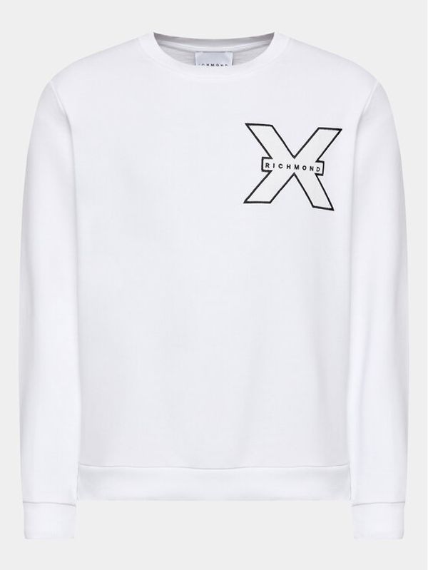 Richmond X Richmond X Суитшърт UMA23016FE Бял Regular Fit