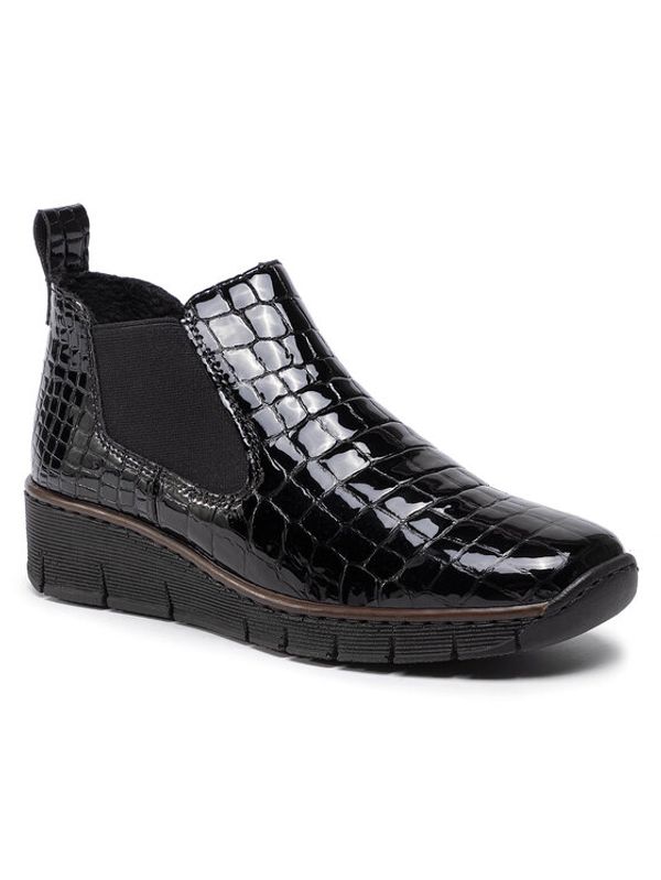 Rieker Rieker Боти тип челси 53794-01 Черен