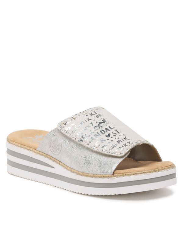 Rieker Rieker Чехли V0290-90 Сребрист