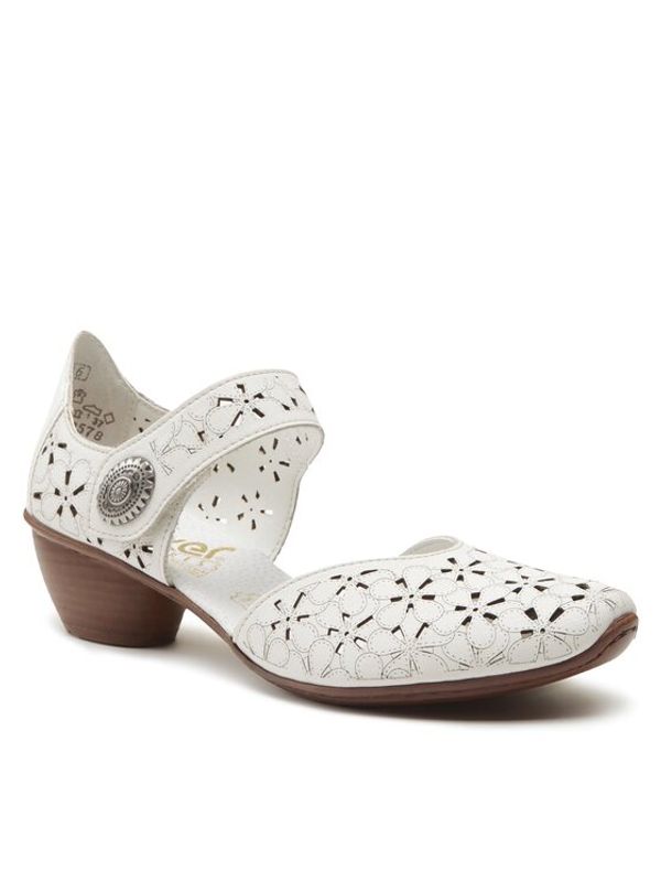 Rieker Rieker Обувки 43786-80 Бял