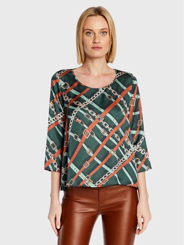 Rinascimento Rinascimento Блуза CFC0110472003 Зелен Regular Fit