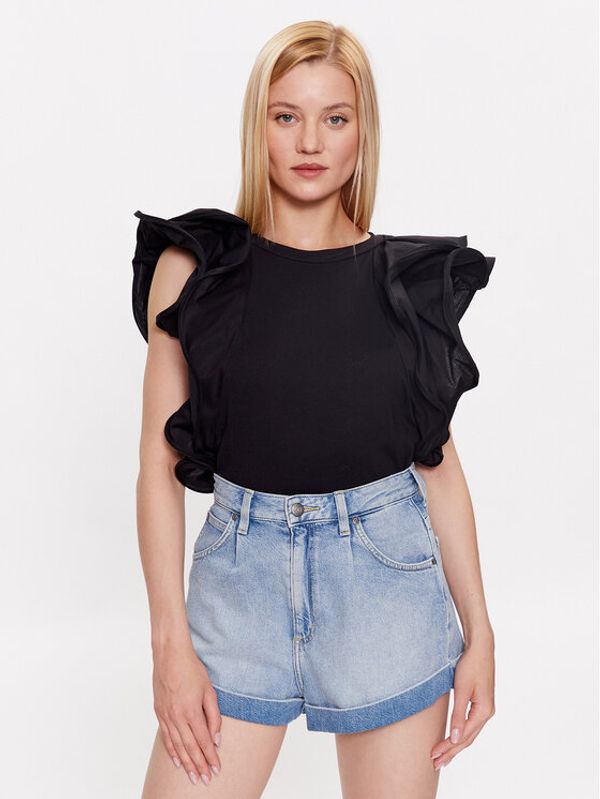 Rinascimento Rinascimento Блуза CFC0114169003 Черен Regular Fit