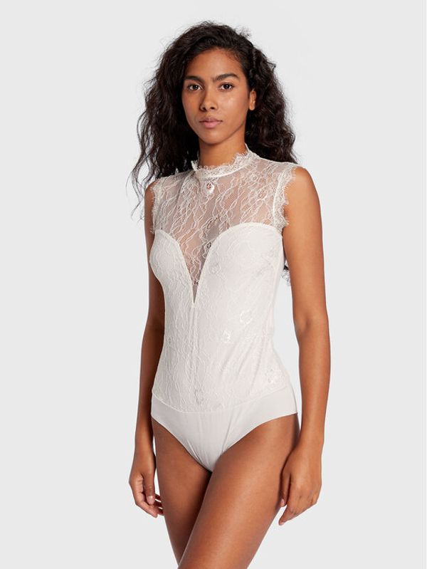 Rinascimento Rinascimento Боди CFC0110185003 Екрю Slim Fit