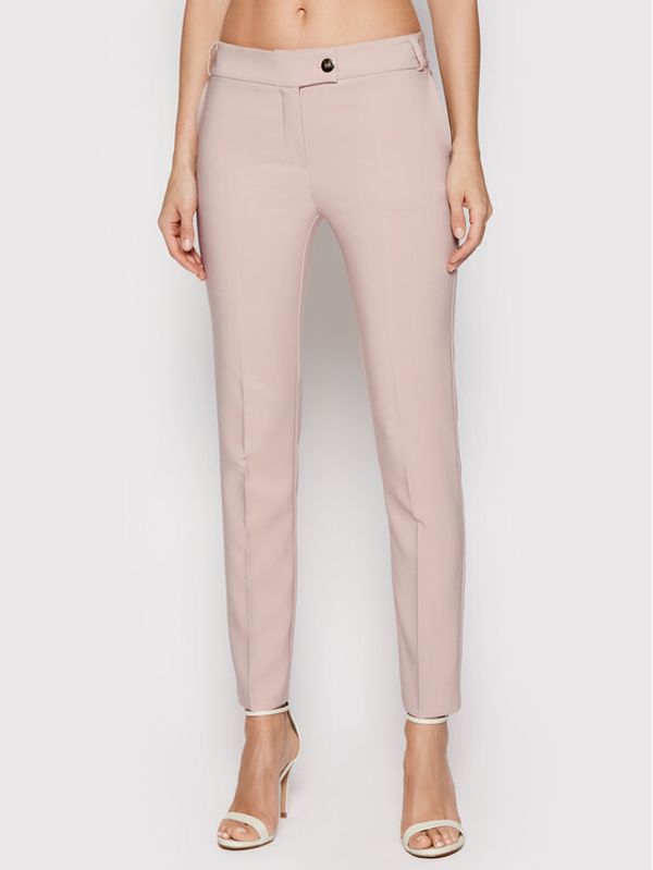 Rinascimento Rinascimento Чино панталони CFC0107835003 Розов Slim Fit