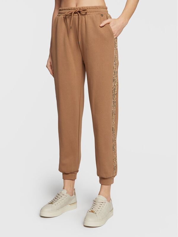 Rinascimento Rinascimento Долнище анцуг CFC0109867003 Кафяв Regular Fit