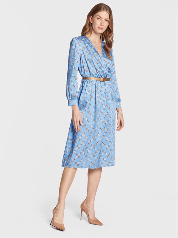 Rinascimento Rinascimento Ежедневна рокля CFC0111192003 Син Regular Fit