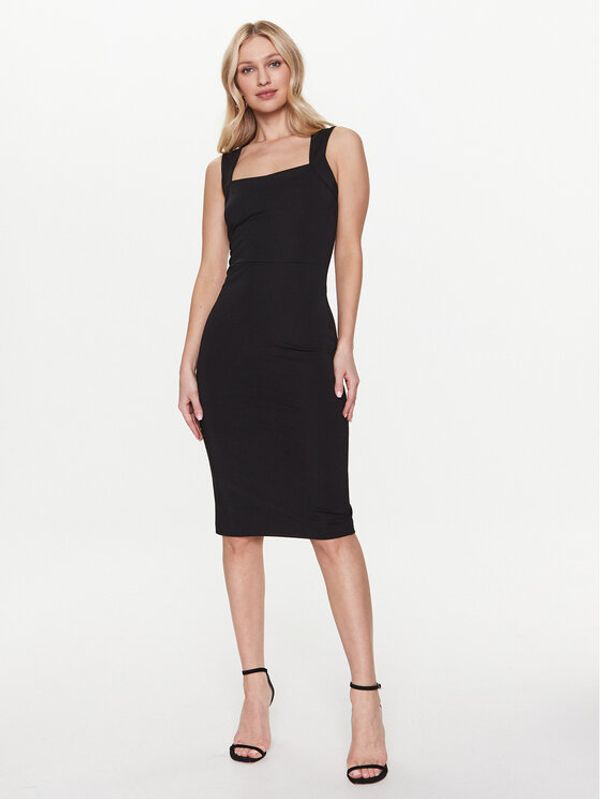 Rinascimento Rinascimento Ежедневна рокля CFC0112556003 Черен Slim Fit