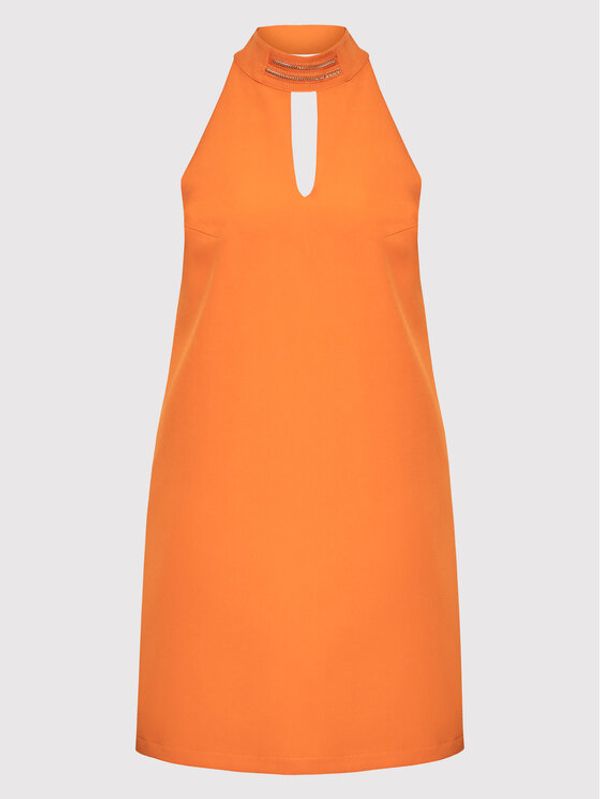 Rinascimento Rinascimento Коктейлна рокля CFC0107726003 Оранжев Regular Fit