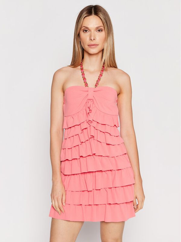 Rinascimento Rinascimento Коктейлна рокля CFC0109438003 Розов Regular Fit