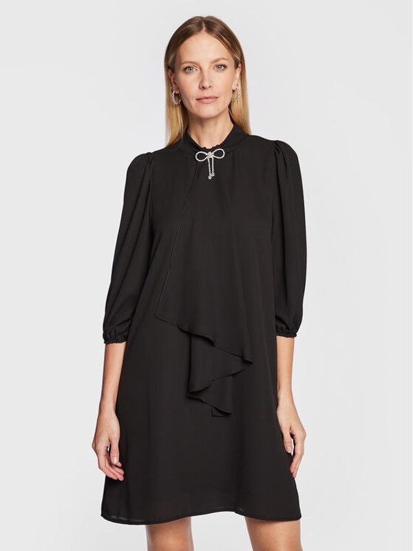 Rinascimento Rinascimento Коктейлна рокля CFC0111166003 Черен Regular Fit