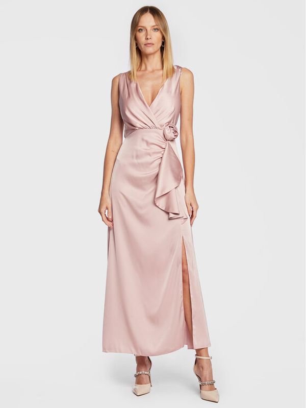 Rinascimento Rinascimento Коктейлна рокля CFC0111171003 Розов Regular Fit