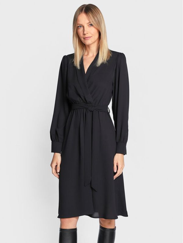 Rinascimento Rinascimento Коктейлна рокля CFC0111431003 Черен Regular Fit