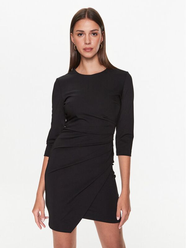 Rinascimento Rinascimento Коктейлна рокля CFC0112565003 Черен Slim Fit