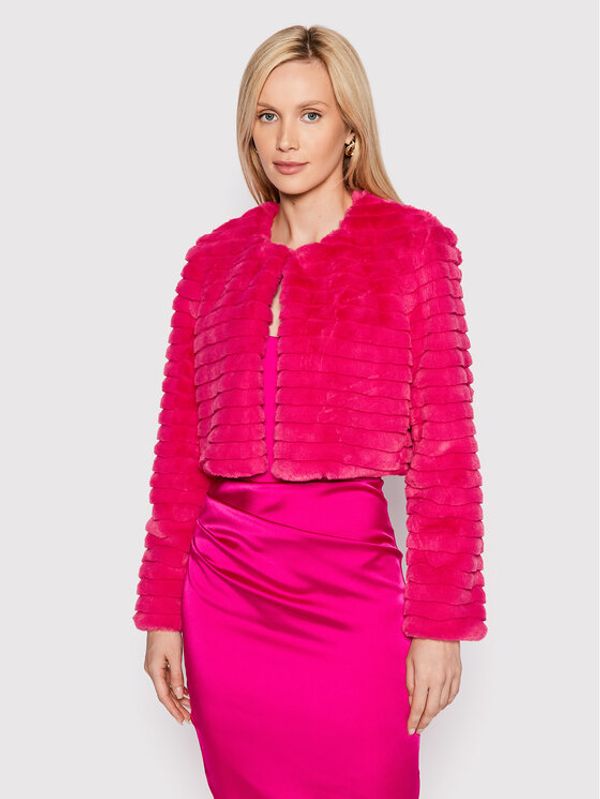 Rinascimento Rinascimento Кожено палто CFC0110440003 Розов Regular Fit