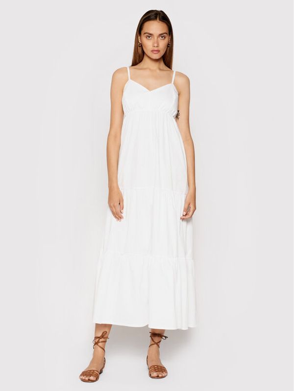 Rinascimento Rinascimento Лятна рокля CFC0017921002 Бял Relaxed Fit