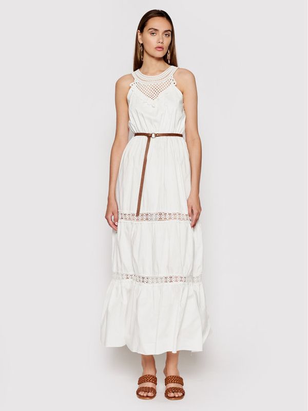 Rinascimento Rinascimento Лятна рокля CFC0103508003 Бял Regular Fit