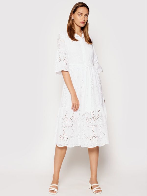 Rinascimento Rinascimento Лятна рокля CFC0104521003 Бял Regular Fit