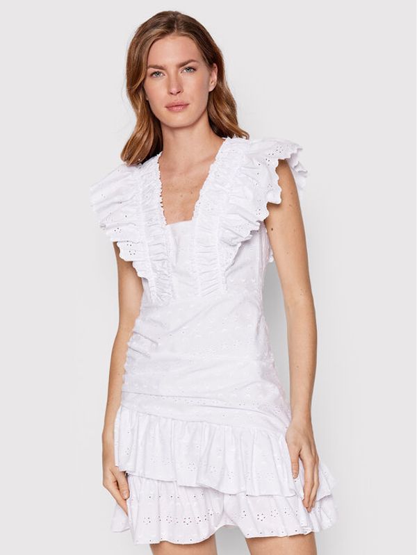 Rinascimento Rinascimento Лятна рокля CFC0109136003 Бял Slim Fit