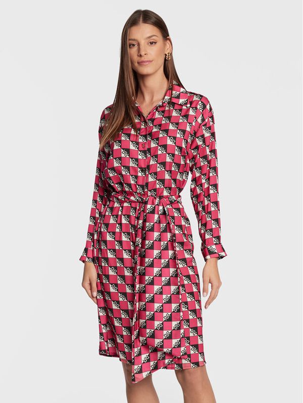 Rinascimento Rinascimento Рокля тип риза CFC0110673003 Розов Regular Fit