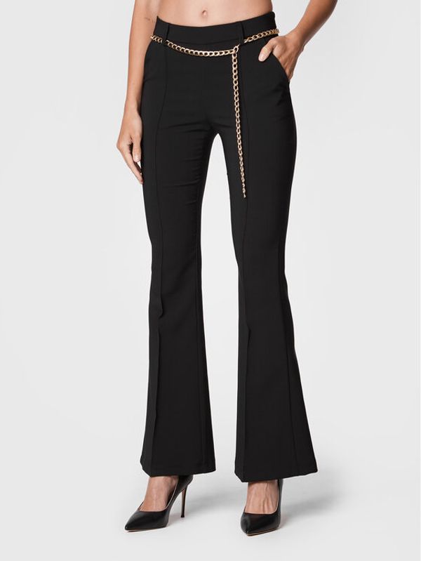 Rinascimento Rinascimento Текстилни панталони CFC0018694002 Черен Regular Fit