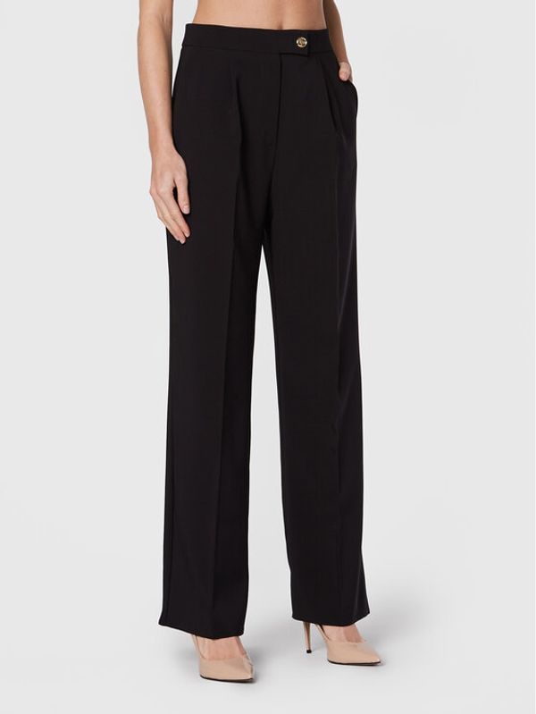 Rinascimento Rinascimento Текстилни панталони CFC0110530003 Черен Regular Fit