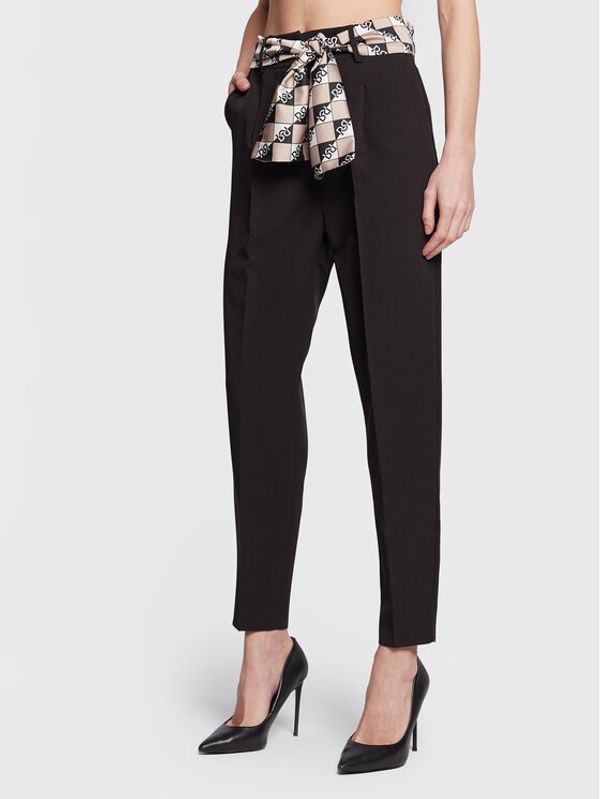 Rinascimento Rinascimento Текстилни панталони CFC0111160003 Черен Regular Fit