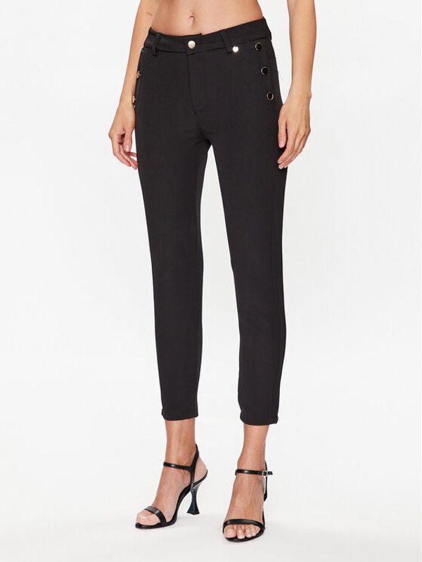 Rinascimento Rinascimento Текстилни панталони CFC0112543003 Черен Regular Fit