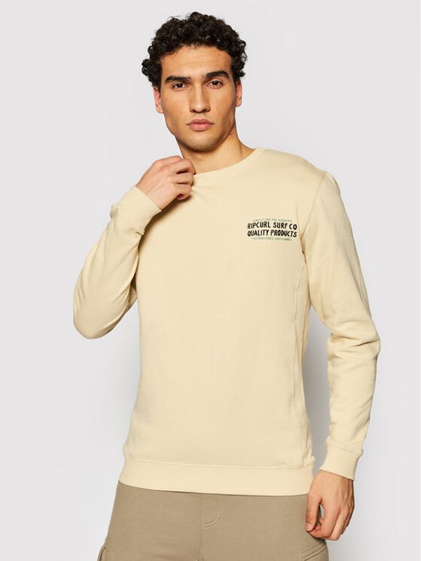 Rip Curl Rip Curl Суитшърт Garage CFEDW9 Бежов Regular Fit