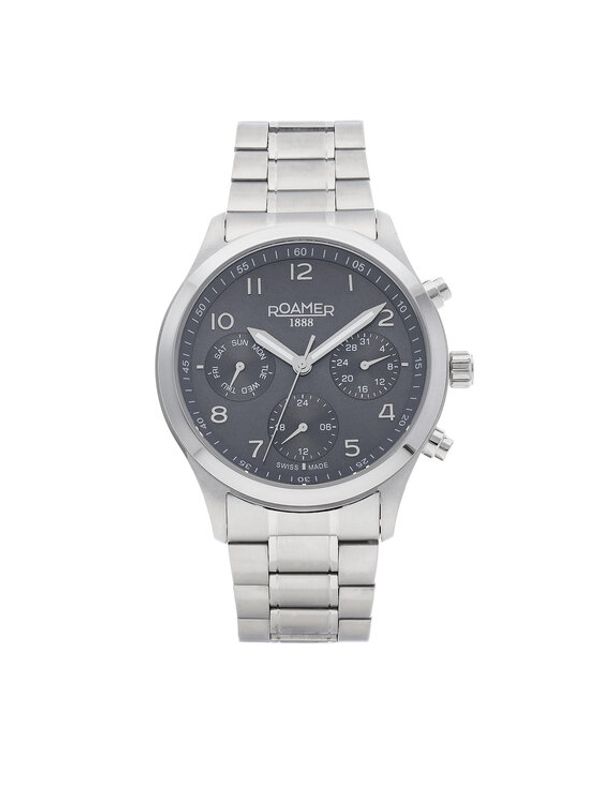 Roamer Roamer Часовник Oem Rk 204982 41 56 20 Сребрист