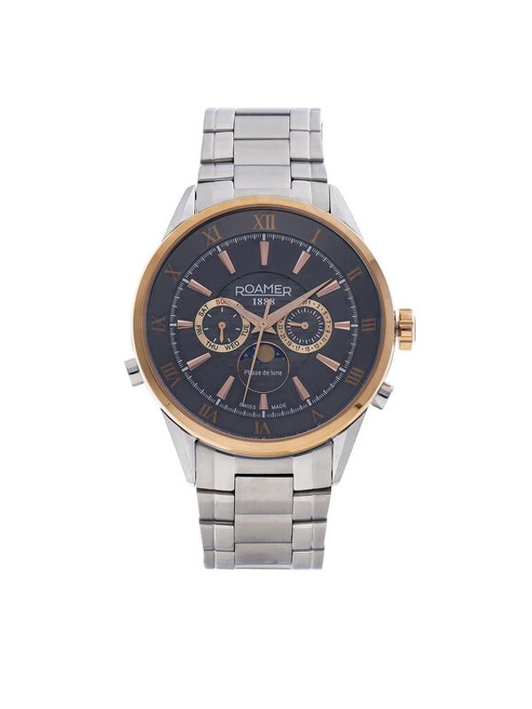 Roamer Roamer Часовник Superior Moonphase 508821 47 53 50 Сребрист