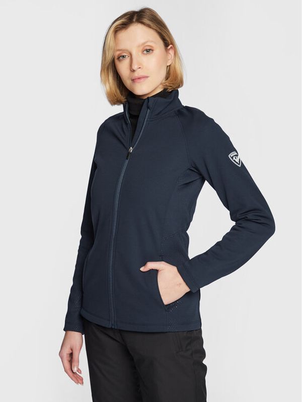 Rossignol Rossignol Суитшърт от техническо трико Classique RLIWS02 Тъмносин Slim Fit