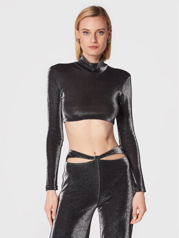 ROTATE ROTATE Блуза Fiba RT1997 Сив Slim Fit