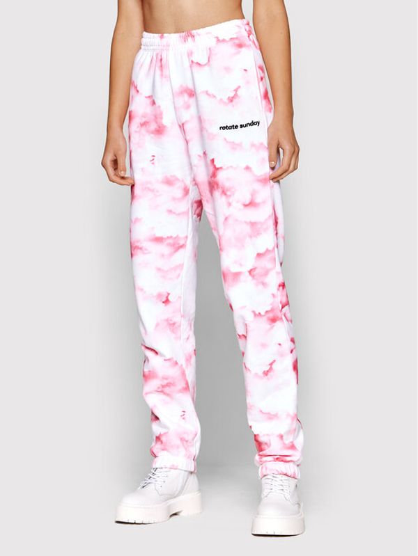 ROTATE ROTATE Долнище анцуг Mimi RT1307 Розов Relaxed Fit