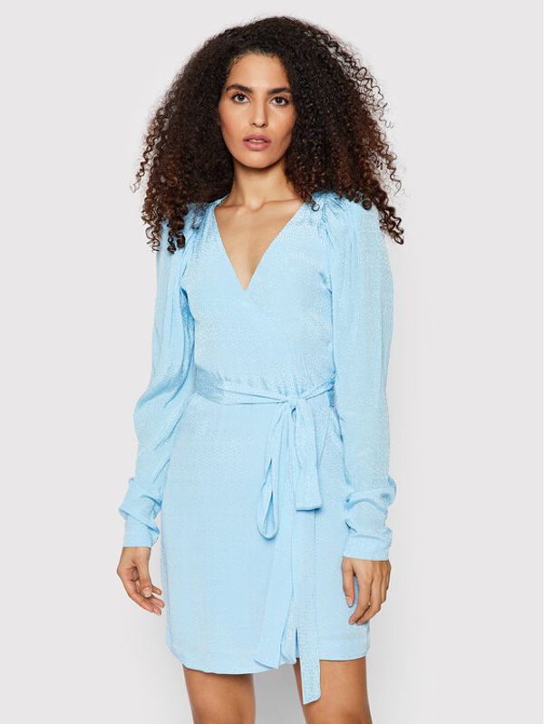 ROTATE ROTATE Коктейлна рокля Bridget RT403 Син Regular Fit