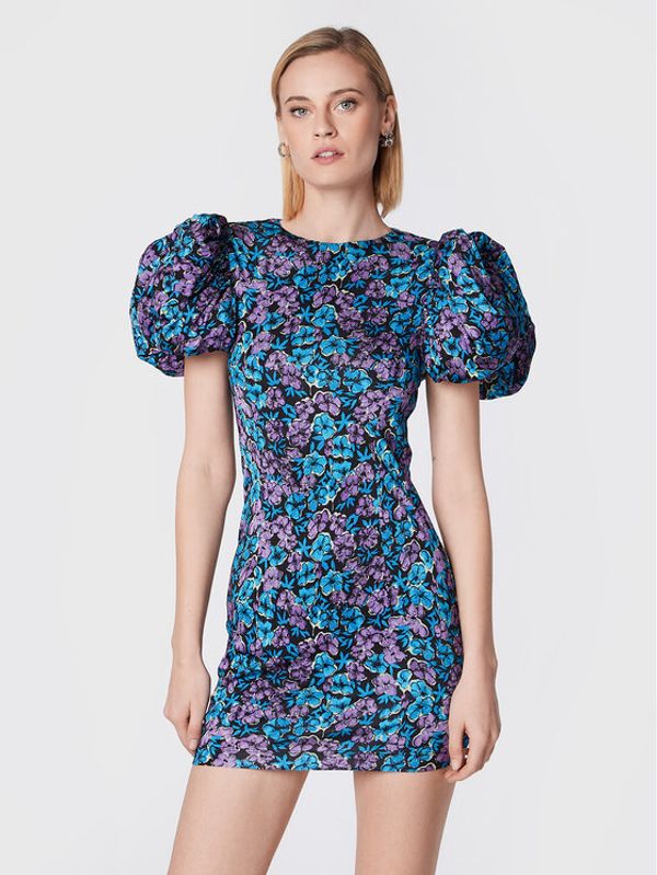 ROTATE ROTATE Коктейлна рокля Ruby RT1808 Син Slim Fit