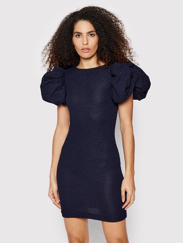 ROTATE ROTATE Коктейлна рокля Ruby RT299 Тъмносин Slim Fit