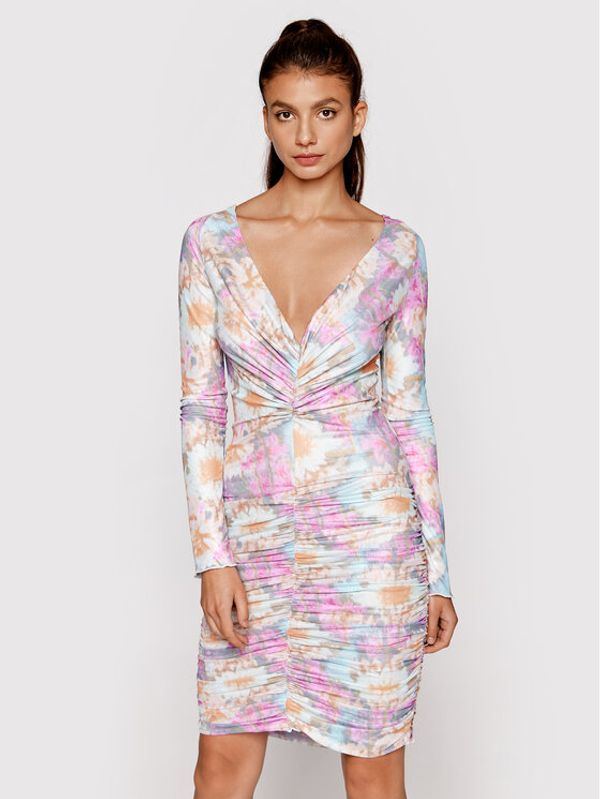 ROTATE ROTATE Коктейлна рокля Ulla RT1685 Цветен Slim Fit