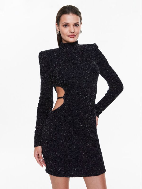 ROTATE ROTATE Плетена рокля Glitter Knit RT2498 Тъмносин Slim Fit