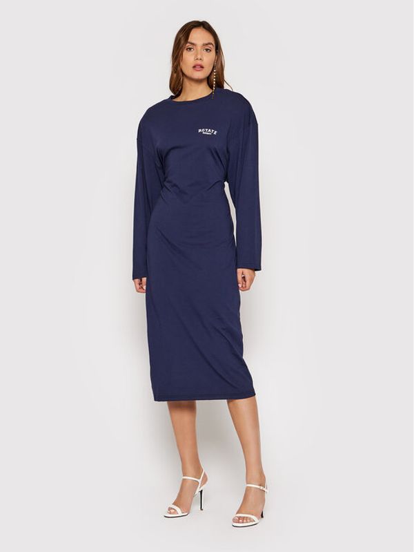 ROTATE ROTATE Плетена рокля Lalari RT759 Тъмносин Relaxed Fit