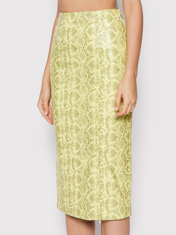 ROTATE ROTATE Пола от имитация на кожа Leeds RT892 Жълт Fitted Fit