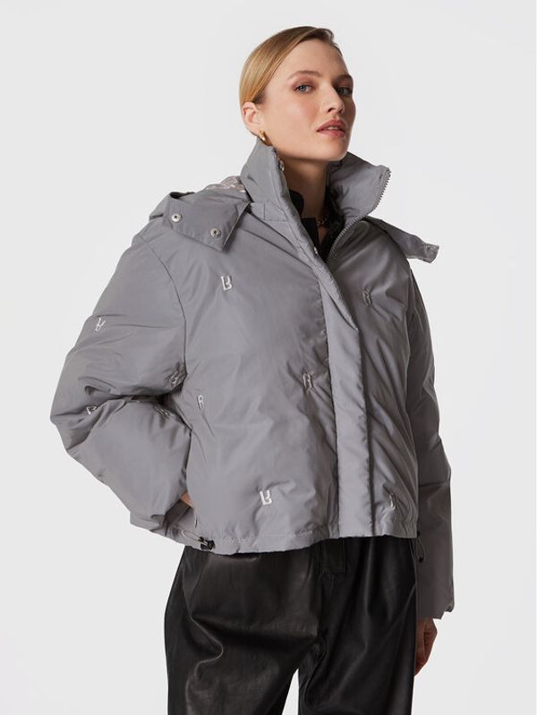 ROTATE ROTATE Пухено яке Padded Quilt RT2096 Сив Regular Fit