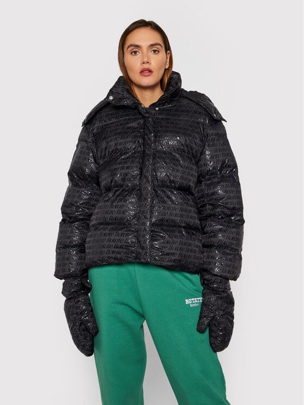 ROTATE ROTATE Пухено яке Tina RT786 Черен Oversize