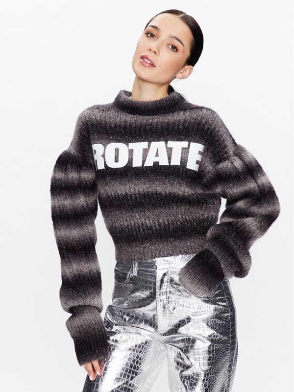 ROTATE ROTATE Пуловер Mohair Knit RT2404 Сив Regular Fit