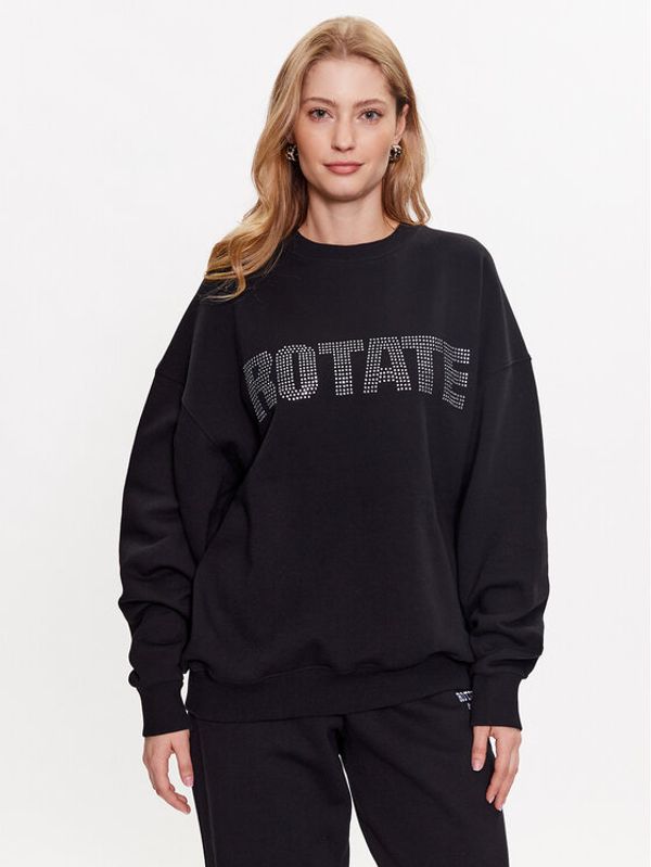 ROTATE ROTATE Суитшърт Rhinestone Irisa 700187100 Черен Regular Fit