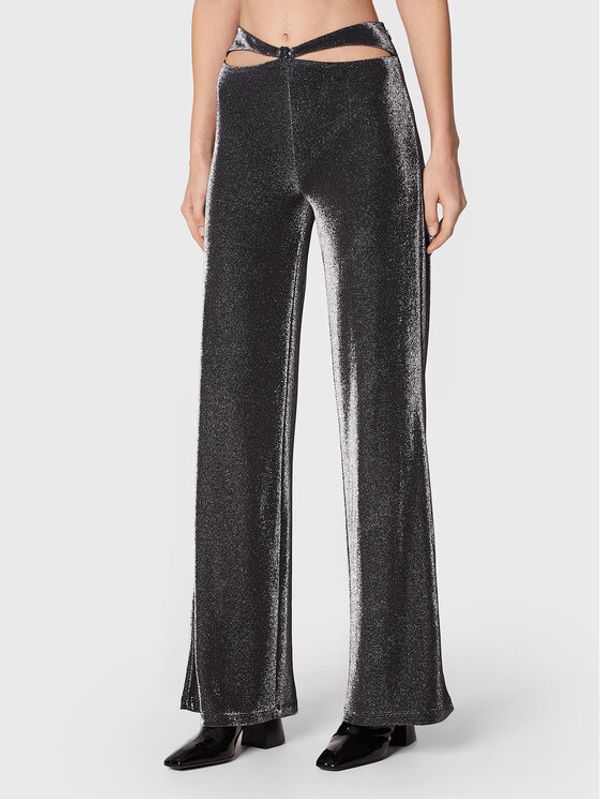 ROTATE ROTATE Текстилни панталони Adora RT1990 Сив Regular Fit