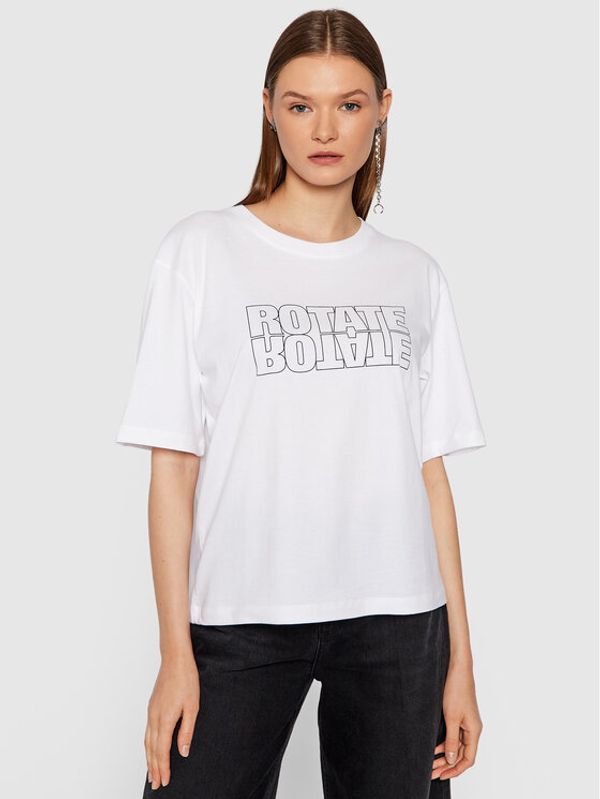 ROTATE ROTATE Тишърт Aster Tee RT443 Бял Loose Fit
